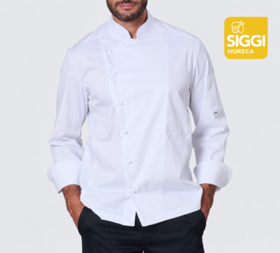 Giacca chef bianca SIGGI Gabriel manica lunga