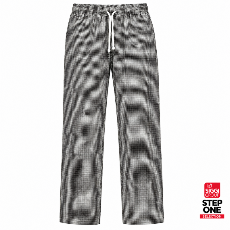 Pantalone da cucina sale e pepe SIGGI Step One vista frontale